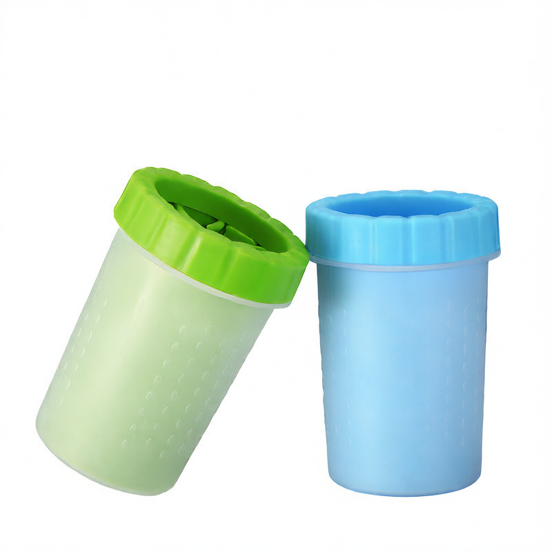 Silicone Brush Dog Foot Washing Cup, Quick Rinse Paw Cleaner