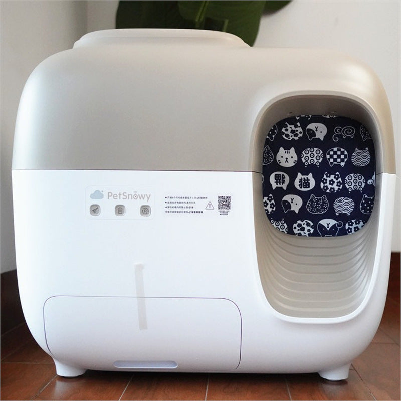 Handmade Cotton Linen Door Curtain for Cat Litter Boxes