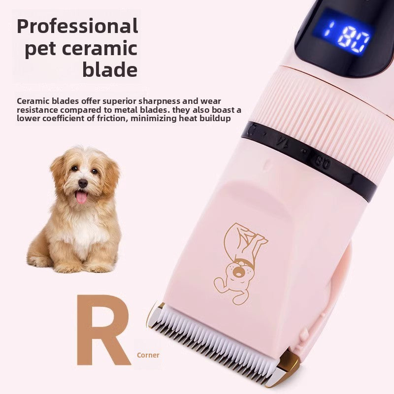 Electric Pet Hair Clippers with Rounded Blade Tips, Dogs and Cats