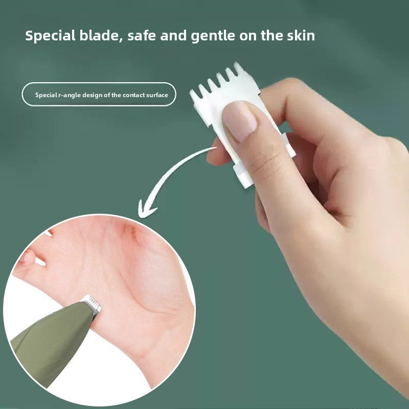 Compact Pet Hair Trimmer with Rounded Ceramic Blade
