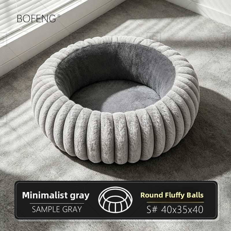 USB heated pet bed with removable grey cover for cats and dogs, view 5