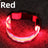 Light up dog collars in eight colours with reflective strip