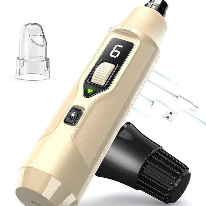 Seven-Speed Pet Nail Grinder with LED Screen and Light