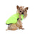 Reversible high collar dog winter vest in Pink and Purple, close-up detail