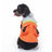 Reflective waterproof dog coat with lamb fleece lining in Navy Blue Style A, side view