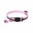 Reflective cat collar with cat-head buckle, close-up detail view
