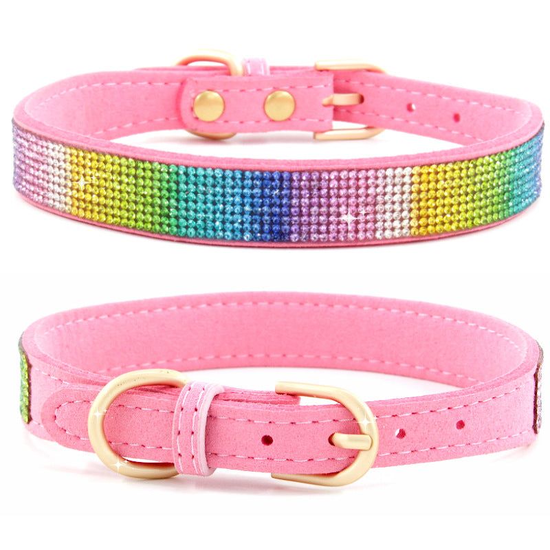 Sparkly rhinestone collar for cats and dogs, available from Pet Royale UK