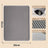 Washable Double Layer Cat Litter Mat, Anti-Tracking Floor Guard
