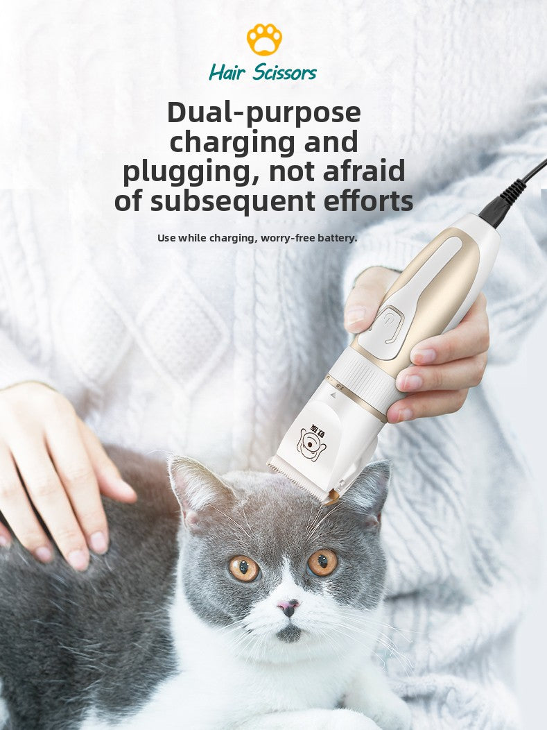 Quiet rechargeable pet hair clipper, photo 5 of 17