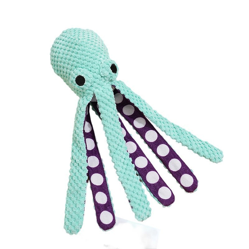 Plush octopus squeaky toy for dogs and cats - photo 5