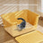 Extra Large Semi-Enclosed Cat Litter Box with Scoop, Thick PP