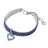 Rhinestone elastic pet collar with charm in Pink Heart, side view