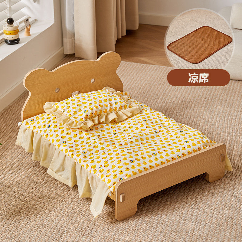 Small dog and cat cushion bed up to 15kg, full product photo