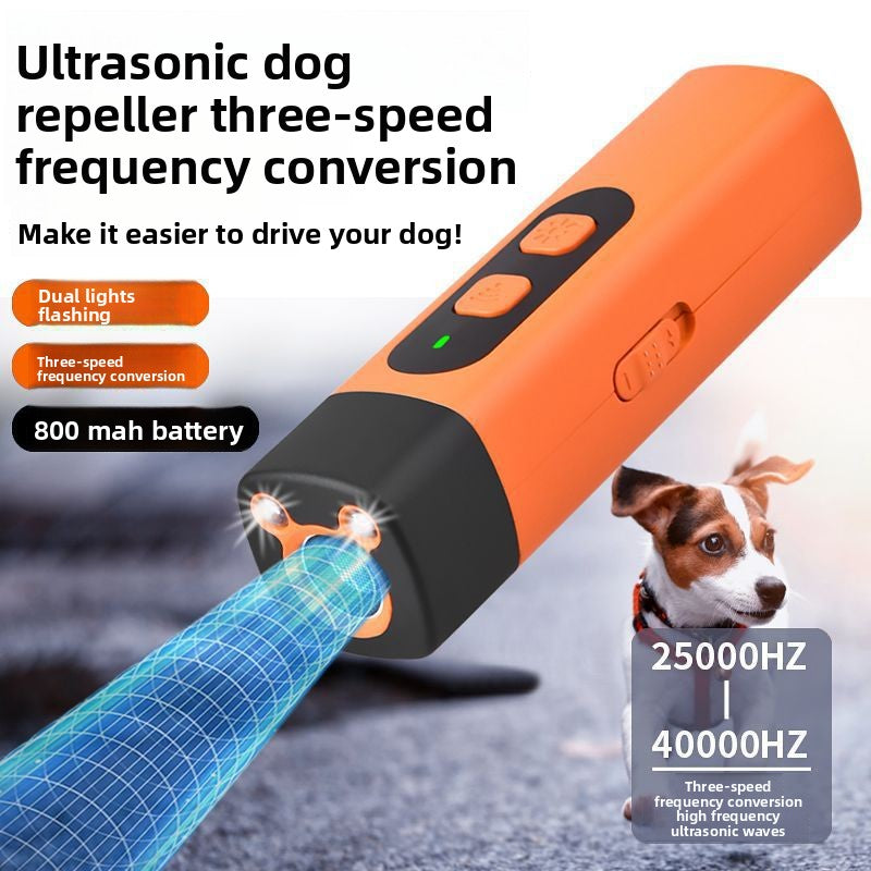 Ultrasonic Dog Repeller Training Aid with Optional LED Light