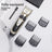 Cordless Pet Hair Clipper Set with Scissors and Comb Attachments