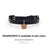 Soft leather cat collar with bear charm and buckle, product image 2