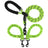 Double ended retractable lead for walking two dogs from one handle