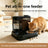 Automatic Pet Feeder and Water Dispenser Combo with Filter System in White or Black