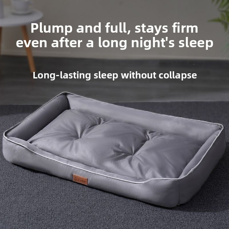 Chew-Resistant Cooling Dog Bed, Washable All-Season Mat