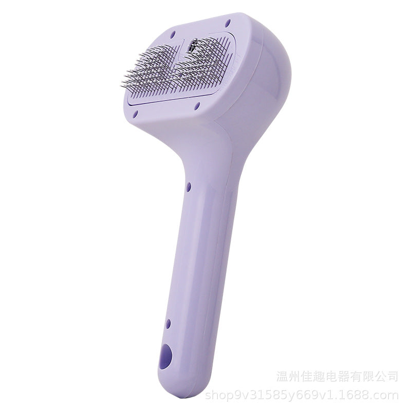 Electric Pet Spray Grooming Brush, Gentle Mist Massage Comb