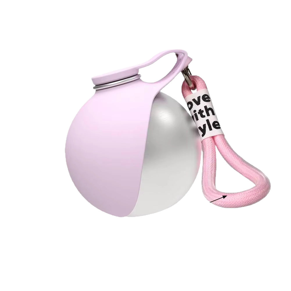 Portable Foldable Pet Water Bottle with Built-In Hook for Dogs and Cats