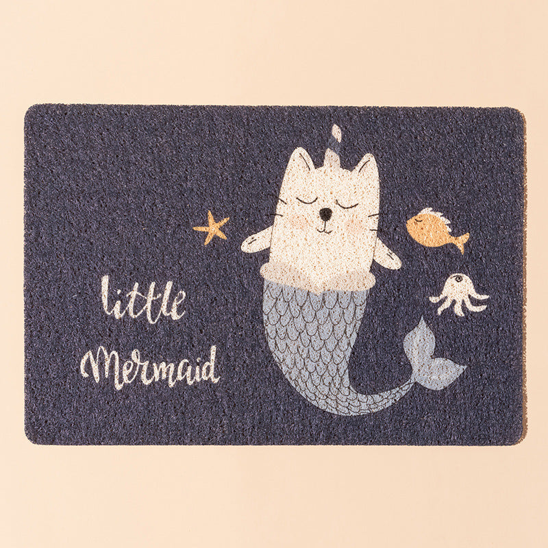 PVC Loop Pile Cat Litter Mat with Waterproof Base and Patterns