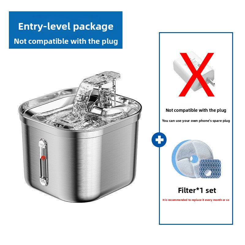 Automatic 2L Pet Water Dispenser with 304 Stainless Steel, Quiet Pump and Layered Filter