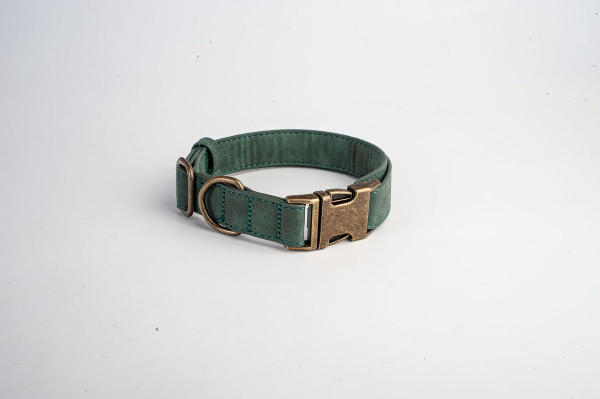 Soft leather dog collar with alloy buckle, product image 17