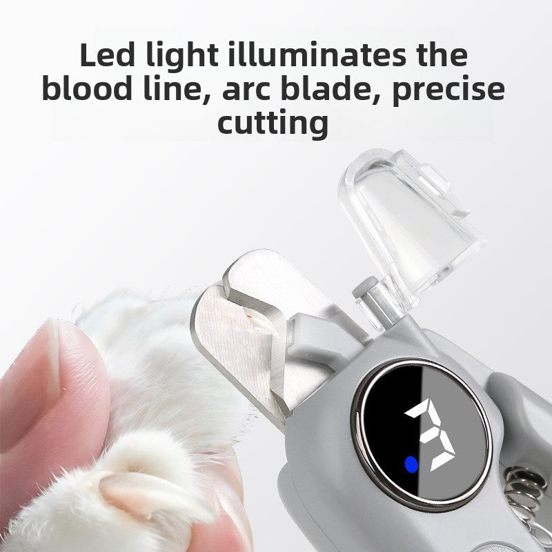 2-in-1 Pet Nail Trimmer and Grinder with Safety Guard
