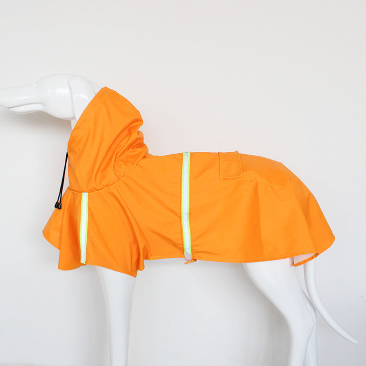 Hooded reflective waterproof dog raincoat, available in 7 colours, sizes Small to 5XL, image 18