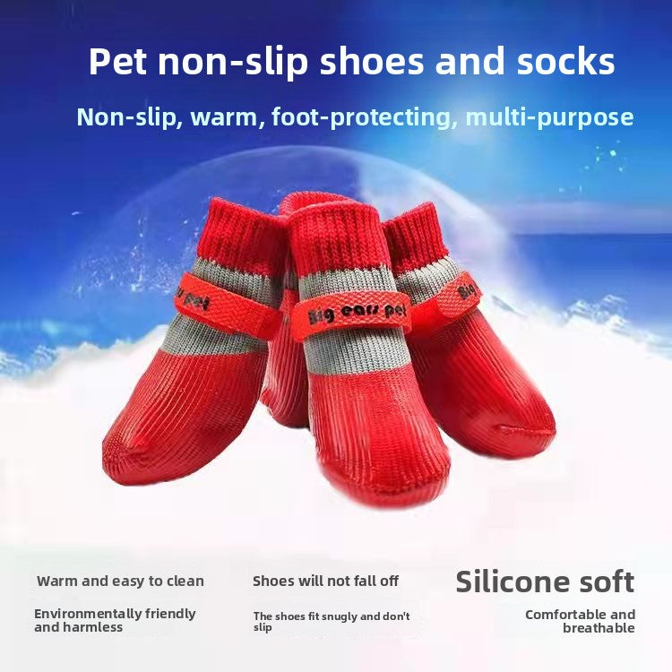 Dog Shoes Paw Protector Boots with Soft Sole, Anti-Scratch