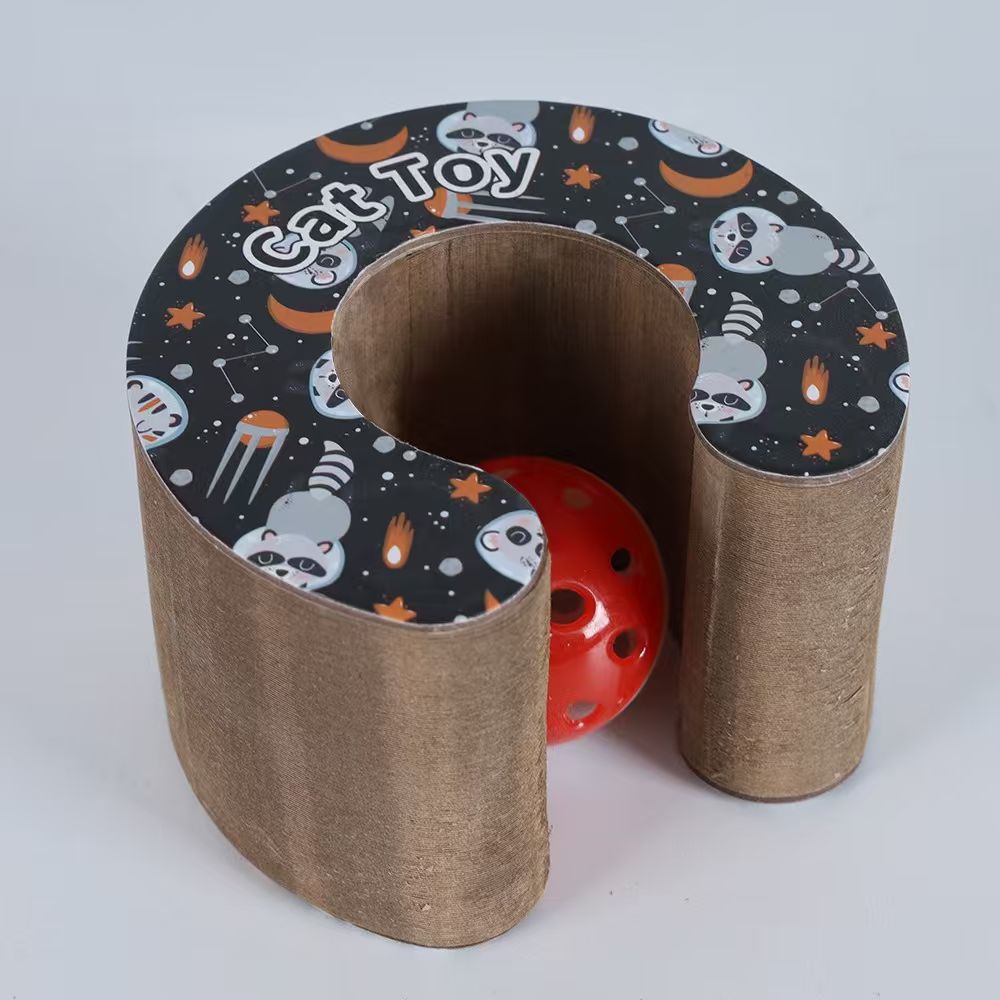 Accordion Cat Scratch Board in Fun Shapes, Furniture Protector