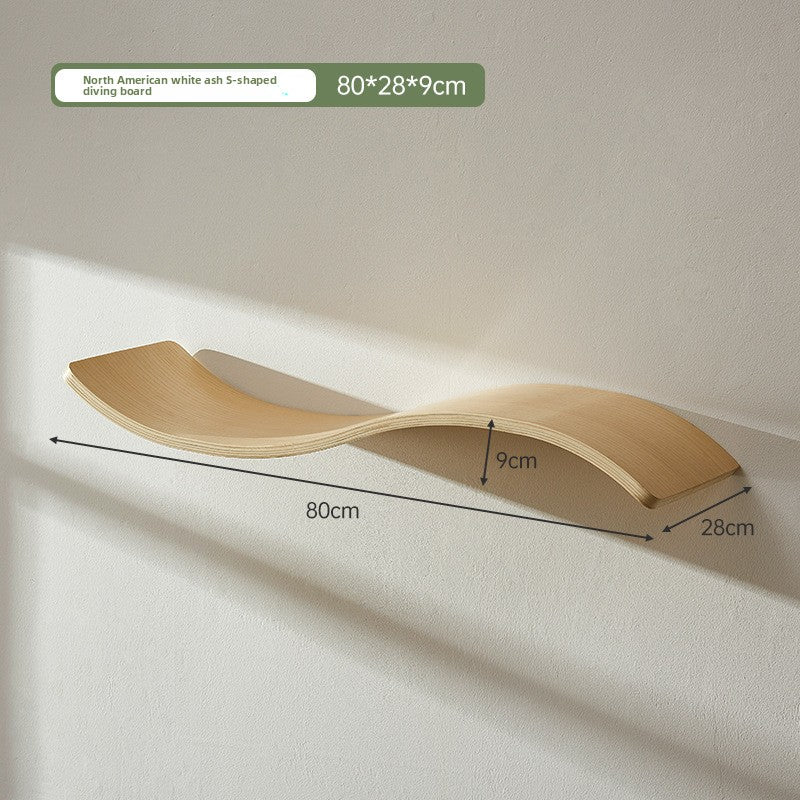 Solid wood wall-mounted cat furniture, detail photo 12