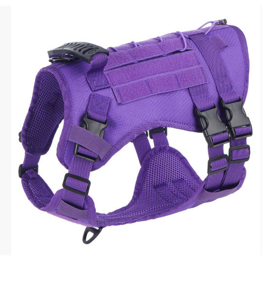 Water-resistant Oxford dog harness vest with reflective strips, product image 12