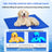 Blue gel filled pet cooling pad for cats and dogs, view 2