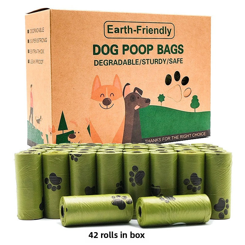 Scented Biodegradable Dog Poop Bags with Dispenser, Bulk Rolls