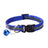 Lightweight reflective cat collars laid out in fourteen bright colours