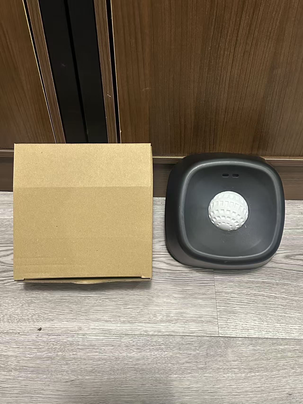Slow Feeding Pet Lick Bowl with Non-Slip Spherical Base and Interactive Licking Ball