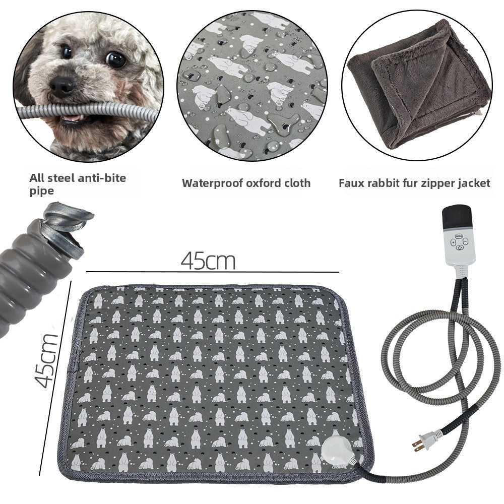 Electric pet heating pad with timer, main product photo