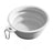 Collapsible pet travel bowl with clip in Fresh Green, front view