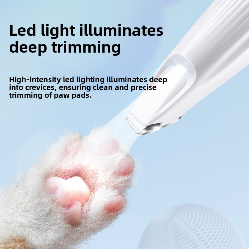 Slim Pen LED Paw Trimmer for Dogs and Cats, Rechargeable Clipper