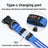 Fibre optic LED dog collar glowing in the dark, product image 3