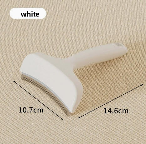 Curved Deshedding Comb for Cats and Dogs, Rounded Teeth Fur Remover