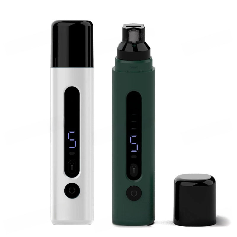 Five-Speed Rechargeable Pet Nail Grinder with Digital Display