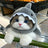 Plush shark hat for cats, in Grey Shark, size One Size, image 1