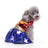 Warm themed pet costumes in festive and character designs