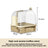 Cage-Mounted Bird Bath Basin with Optional Sensor Version