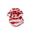 Christmas reindeer print fleece dog jumper, available in 2 colours, image 7