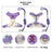 Breathable mesh small dog harness and lead set, 2 sizes available