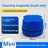 Floating magnetic aquarium glass cleaner on tank glass, view 15